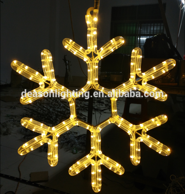 Fashion Christmas decorative led snowflakes light hanging ornament