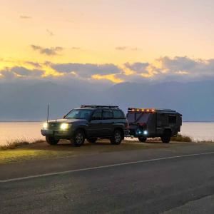 Quality Outdoor Crossing NJSTAR Trailer Camping Hybrid Camper Trailers wholesale