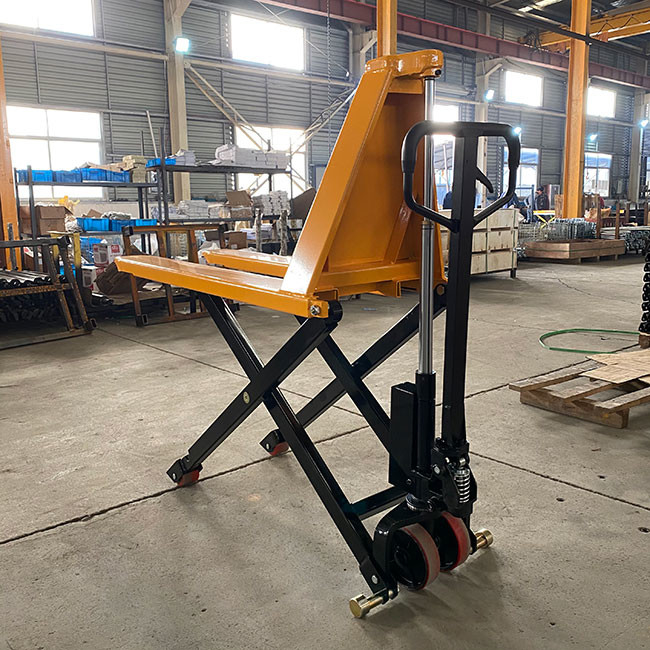Hydraulic Single Scissor Lift Table Pallet Truck Manual 1000kg Lifting Height 800mm