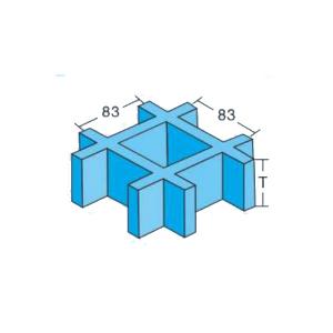 Quality Secure Walkway FRP Grating Panels Reinforced Slip Resistant 38mm Sheet wholesale