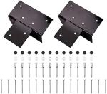 Outdoor Heavy Duty Steel Furniture Hardware 3 Way Corner Pergola Bracket Wood