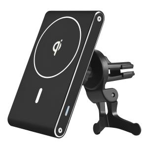 Quality Aluminum Wireless Magsafe Charger 9V 2A Air Vent Holder For Iphone 13 wholesale