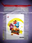 Promotional Candy / Cookies / Chocolate Drawstring Plastic Bags With Cartoon
