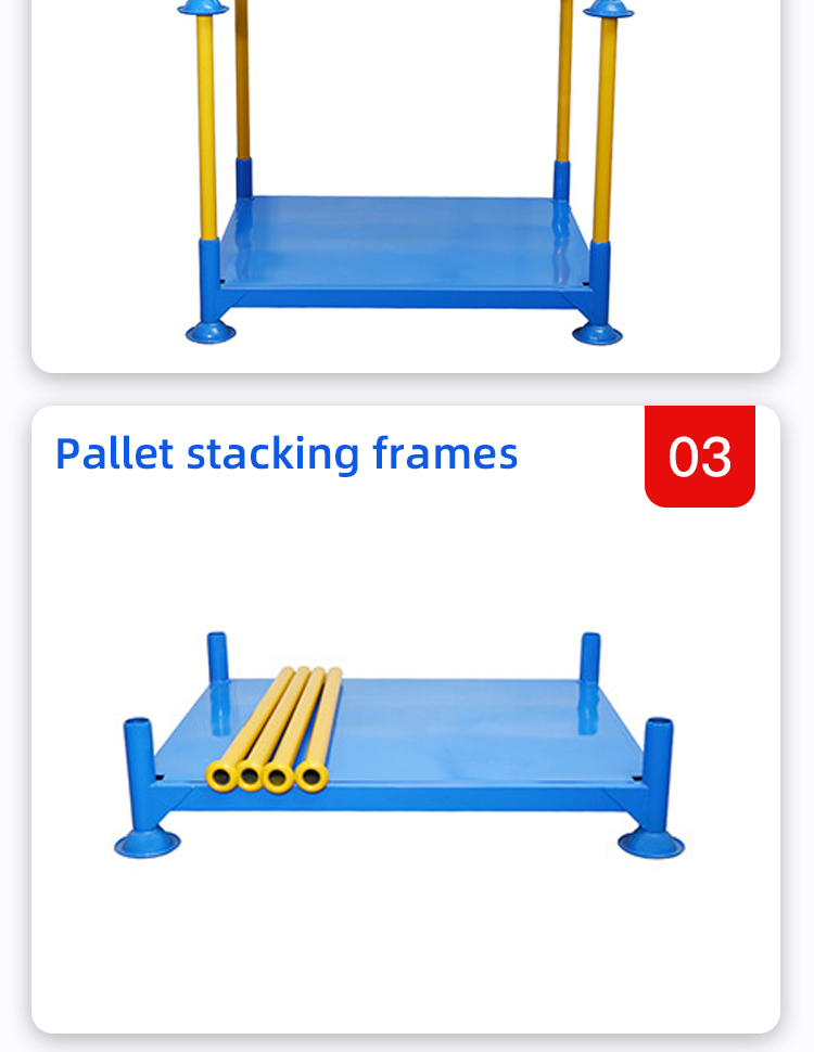 Commercial Galvanized Mild Steel Stackable Pallet Converter for Customized Storage Warehouse Stackable Organization Solution