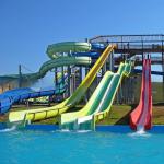 Fiberglass Big Rides Water Game Fun Play Spiral Slide Set Swimming Pool