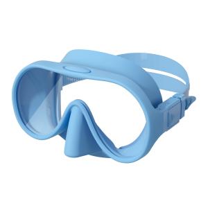 Quality Liquid Silicon Kids Prescription Diving Goggles Face Snorkel Mask Frameless wholesale