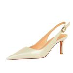 8999-1 European And American Style Simple Stiletto High-Heeled Shallow Mouth And