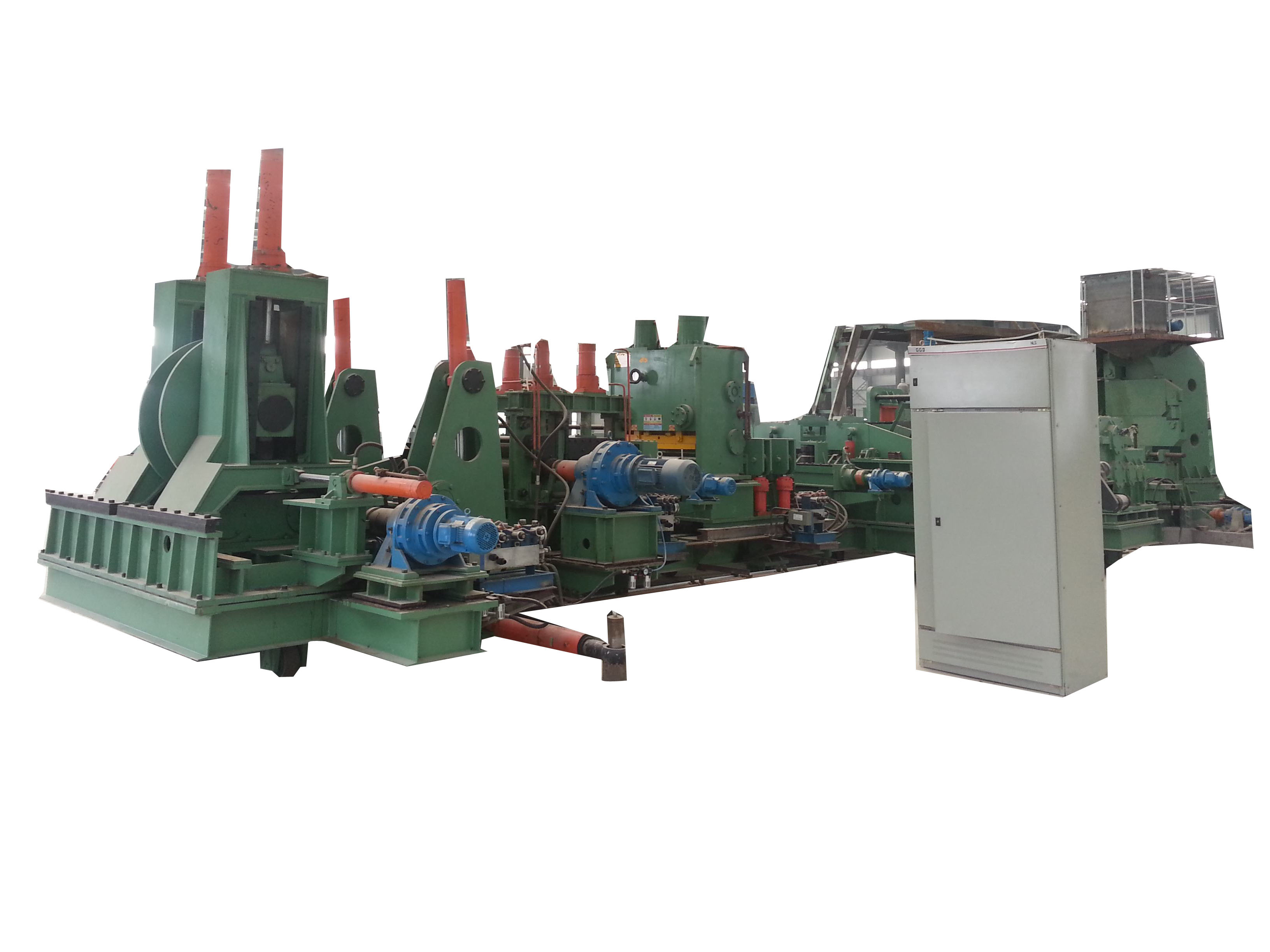 5-18mm Thickness Spiral Tube Rolling Mill , Automatic Steel Pipe Making Machine