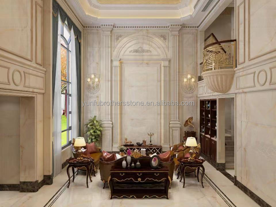 Modern Ice Jade Snow White Ice Onyx Stone Translucent Cristallo Quartzite Marble Slab