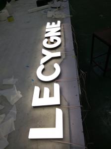 Quality 25mm Storefront Sign Letters , Wall Mounted 3D Shop Front Signs wholesale