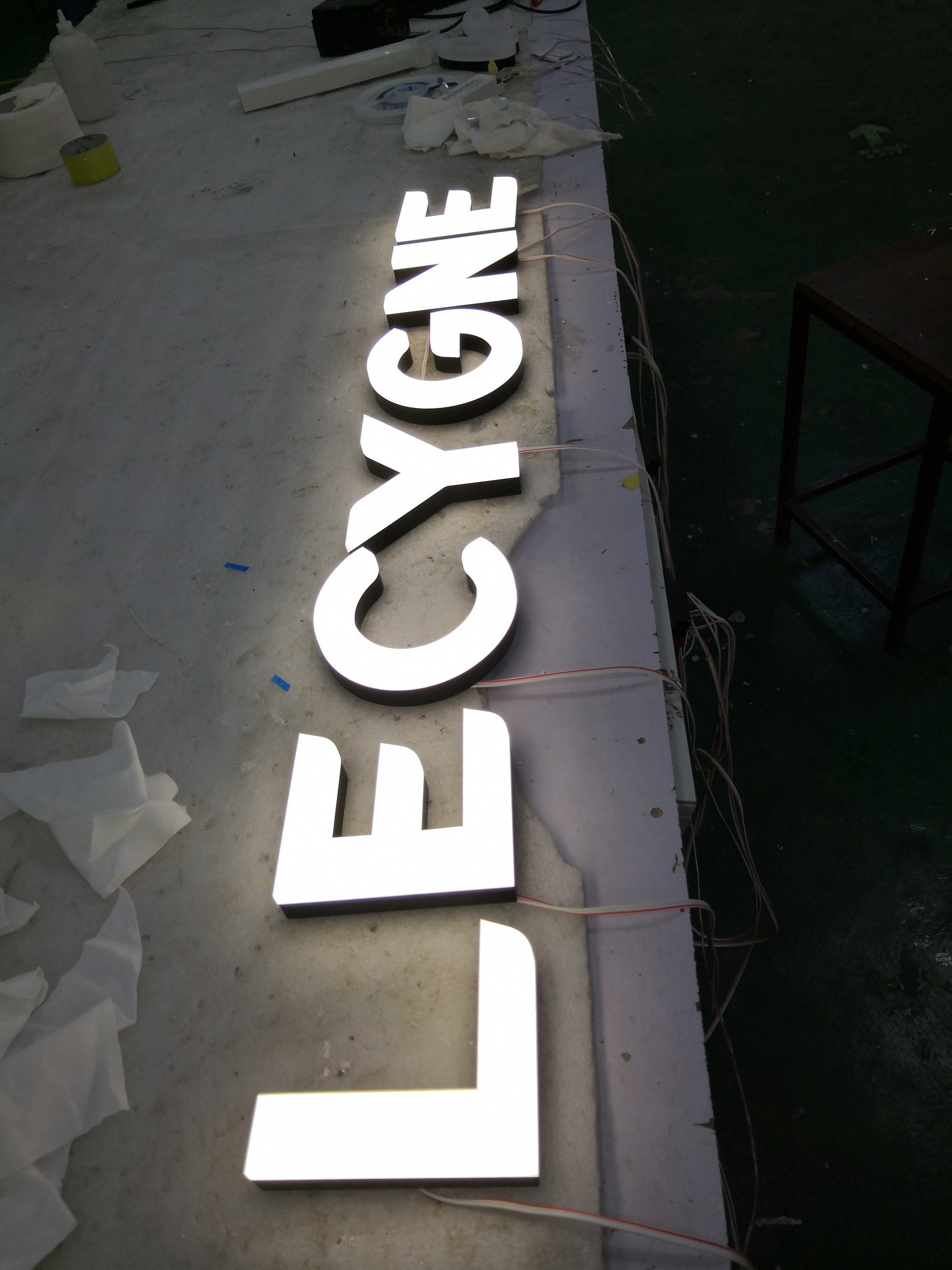 Facade LED Illuminated Channel Letters / Custom LED Signs For Business