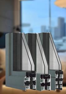Quality Anodized 45mm Aluminium Door Frame Profile For Sliding Doors wholesale