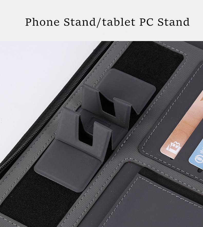 Multifunctional Waterproof Power Bank Notebook Portfolio Leather Material