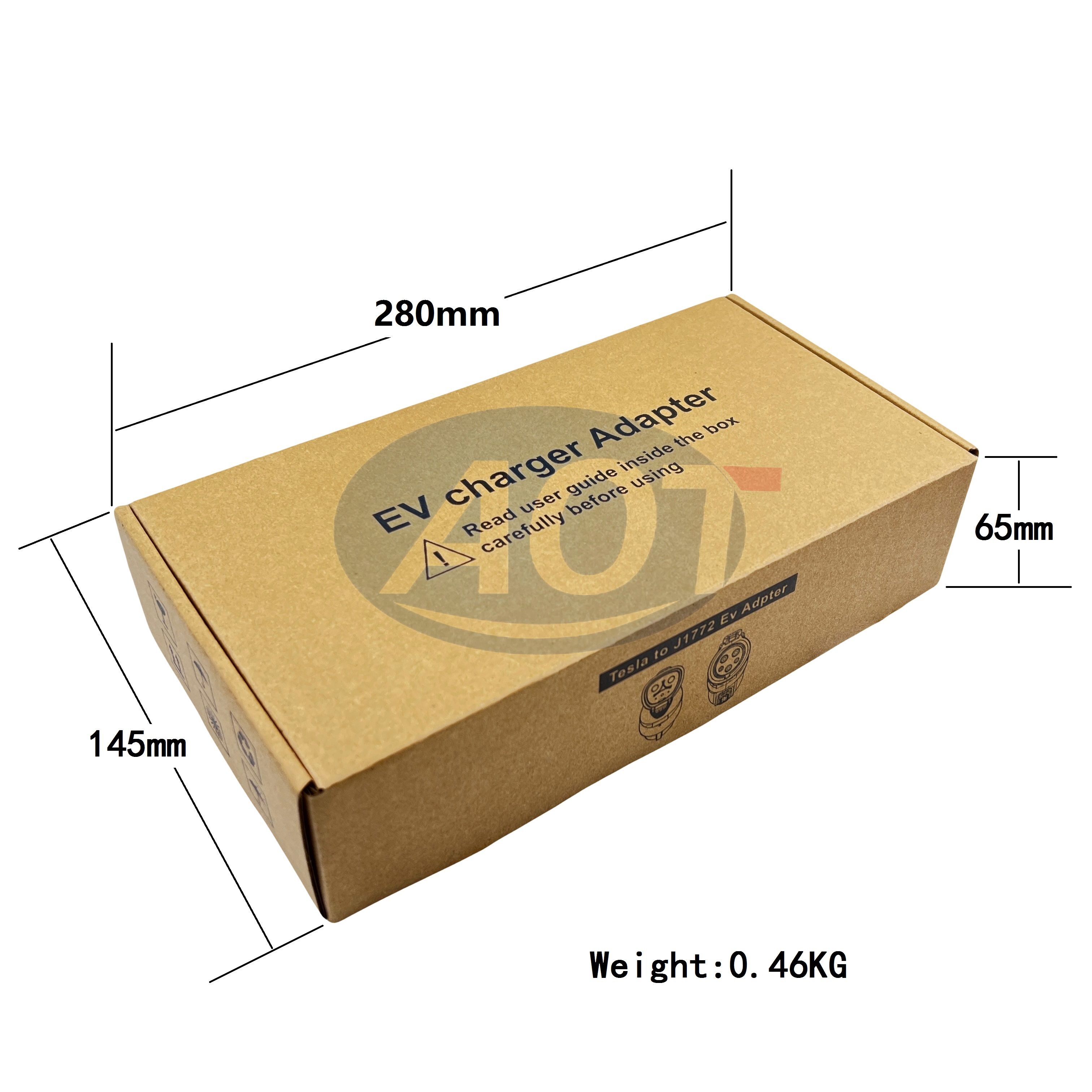 2019- IP54 Max 48A 250V Electric Vehicles Tesla to J1772 Adapter Tesla to Type1 EV Connector