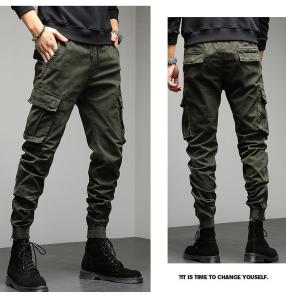Quality Casual Flared Jogger Track Pants Patchwork Mens Stacked Flare Sweatpants for Men wholesale