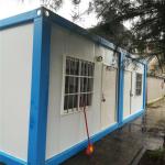 heat proof 20ft glass wool sandwich panel container house for office