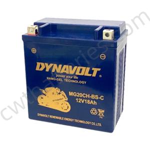Quality DYNAVOLT MG20CH-BS-C Motorcycle Battery 12V 18Ah NANO GEL Batteries AGM Replacement Accessories wholesale
