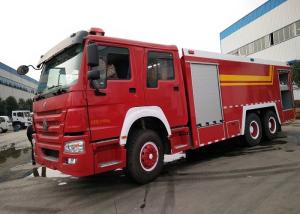 Quality Sinotruk Howo Large Fire Truck , 6X4 10 Wheel 12 Tons Fire Service Truck wholesale