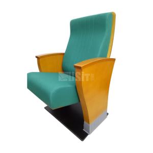 Quality Green Fabric Auditorium Theater Seating Upholstered Hotel Banquet Church Chair wholesale