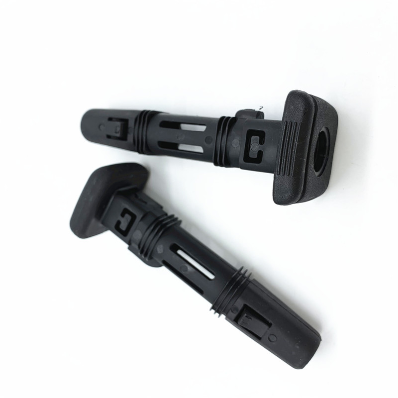 HS-HG12 Headrest Slot Socket Guide Tube With Release Button Gray