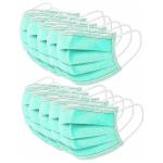 Anti Dust Green Disposable Kids Medical Mask High Filtration Capacity