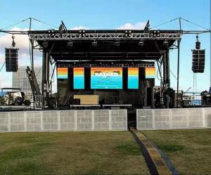 Quality Waterproof IP45 Stage Background Led Screen P3.91mm Light Weight wholesale