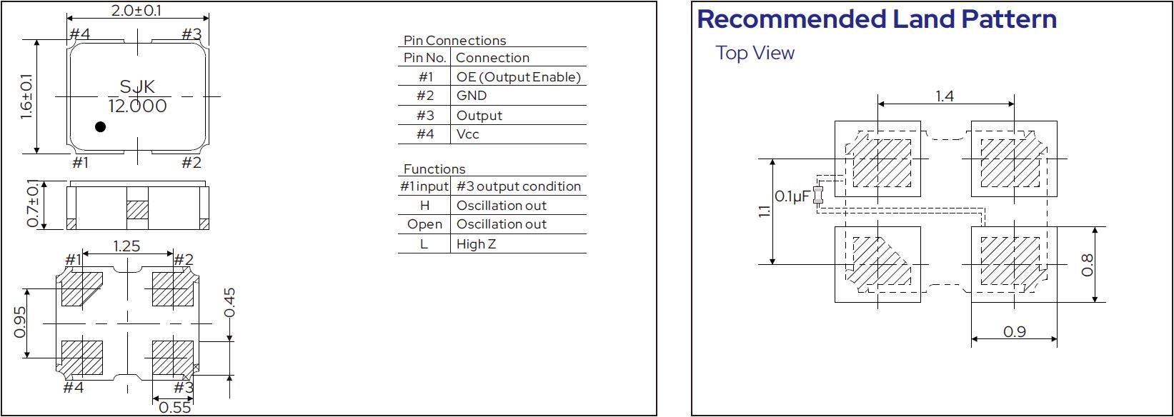 SMD2016-Crystal-Oscillator-Dimension