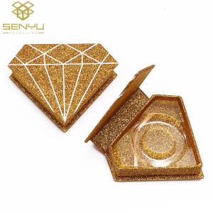 Quality Cardboard Cosmetic Packaging Boxes / Diamond Eyelash Packaging ISO9001 wholesale