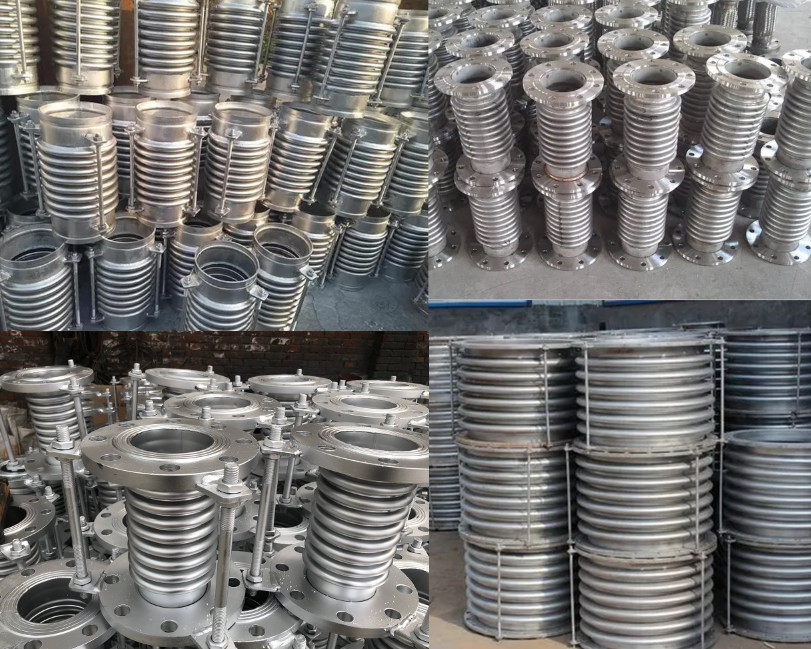 Stainless Steel 304/316 Corrugated Flexible Metal Compensator Pipeline Bellows Type Expansion Joint