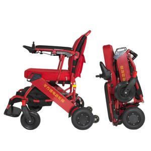 Quality Lightweight Foldable Lithium Battery Electric Wheelchair With Brushless Motor wholesale