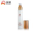 White Airless Pump Bottle Pressing Rose Gold Cap Liquid Foundation Pump Bottle