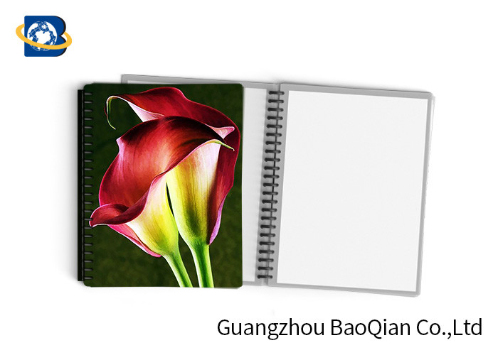 0.6mm PET Material Personalized Spiral Notebooks 3D Lenticular Stationery