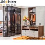 Midcentury Organizer Clothes Walk In Closet Cabinet Simple Wardrobe For Bedroom