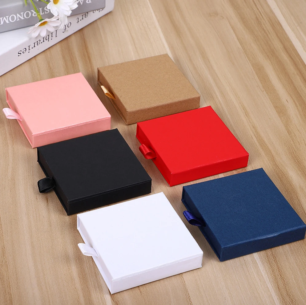 Popular Jewelry Box Logo Paper Gift Packing Box for Custom Bracelet Packaging