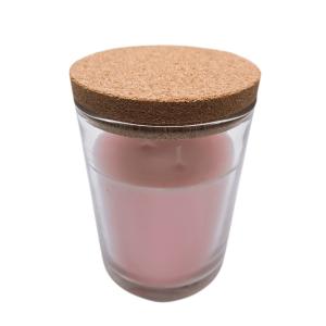 Quality Candle Jar Clear Glass Bottle Cork Lid Airtightness For Decorative wholesale