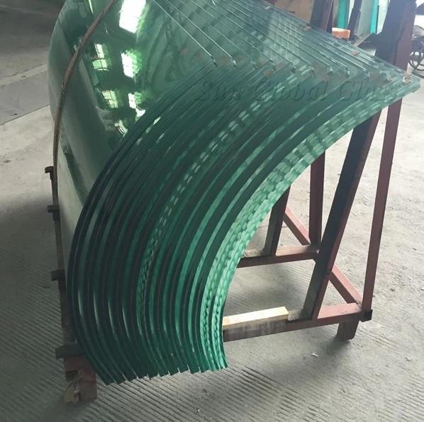 Toughened Curved Glass,Bending Tempered Glass For Construction