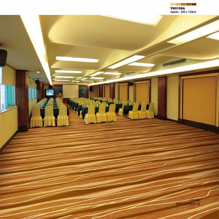 Hot sales bright color flower printed luxury hotel carpet