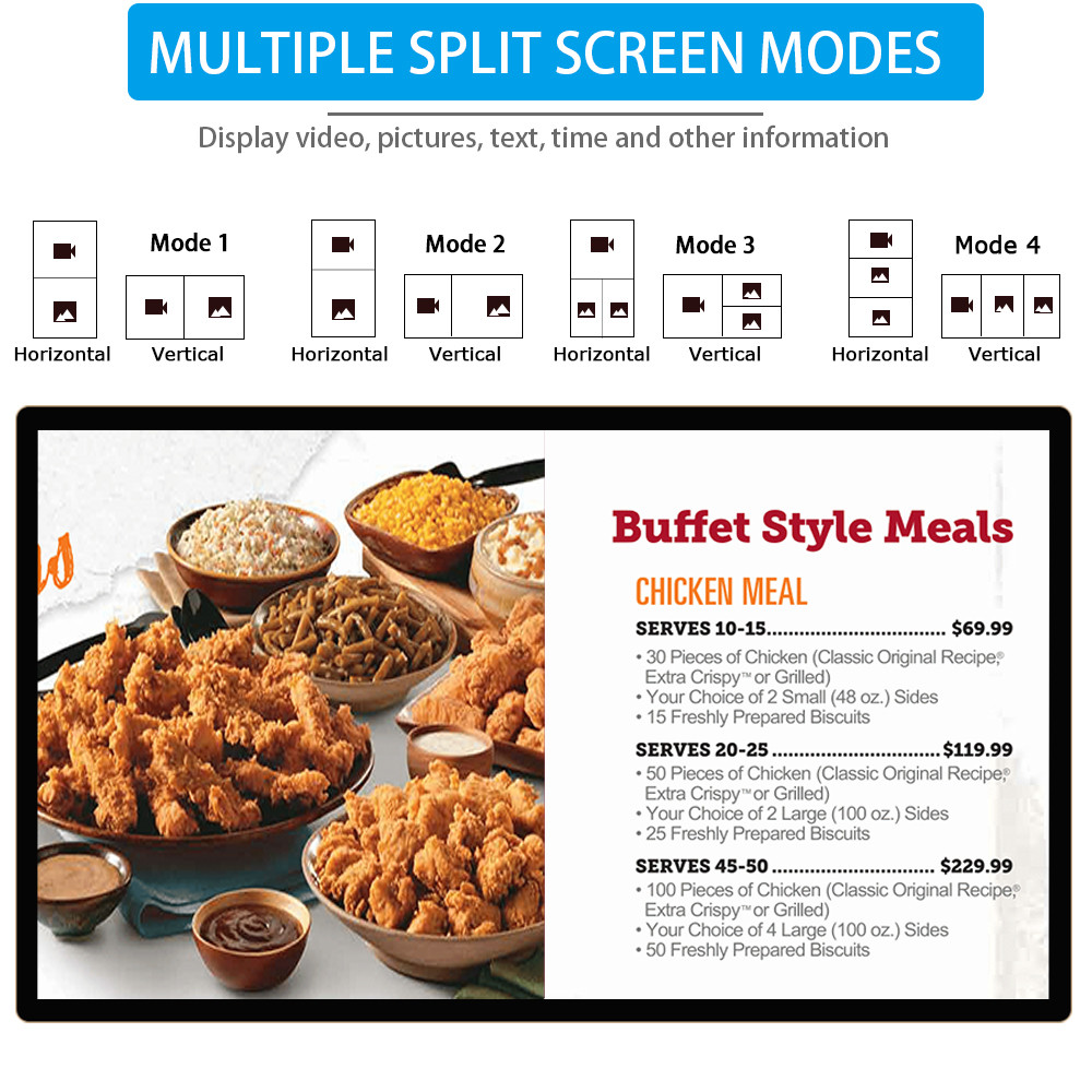 15.6 Inch Touch Screen Wall Mounted Android Tablet , All In One Digital Signage