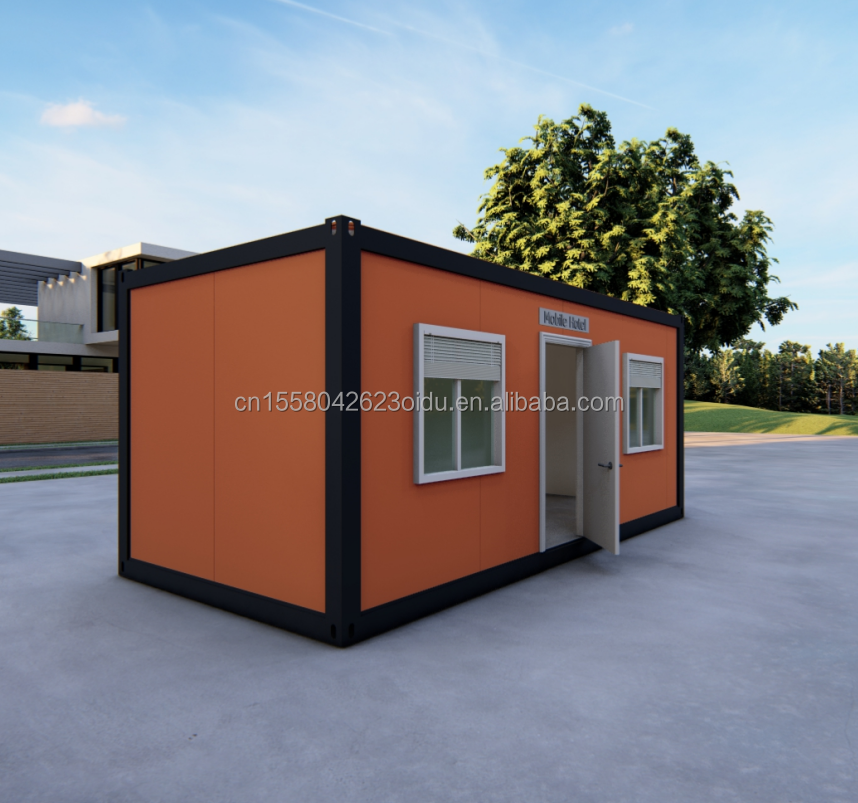 Affordable 20ft/40ft Wall 50/75/100mm Wave Sandwich Panel Prefabricated Container Room for Modern Family Residence