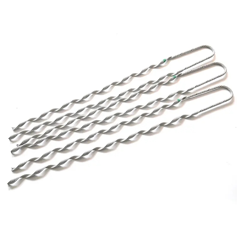 Overhead Steel Pre-Twisted Cable with Aluminum Fiber Optic Anchor Tension Wire Clamp