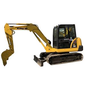 Quality Excavating 5 tons of durable hydraulic track type PC Komatsu 56 second-hand excavator at a low price and selling well wholesale
