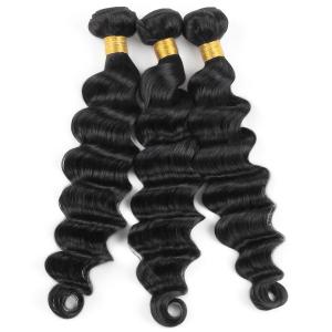 Quality 8A Ocean Wave Hair Extensions For Ladys / Brazilian 100 Real Human Hair wholesale