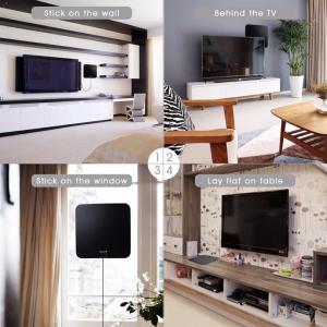 Quality Amplified HDTV Digital TV Antenna with Long 65-80 Miles Range wholesale