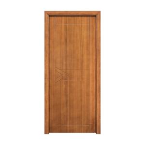 Quality Mahogany Bedroom PVC Wooden Doors 50mm Prehung Interior Wood Doors wholesale