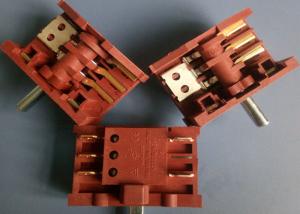 Quality Iron Termianl 5 Position Rotary Switch Silver Contacts Metal Shaft 16A wholesale