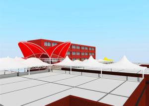 Quality Cable Membrane Structure Permanent Shade Canopy For Hall Roof wholesale