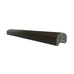 Aluminum 6063 Balcony Glass Frameless Balustrade Railing Clamp Profile