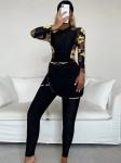 Three Piece Islamic Swimming Clothes Conservative Women'S Burkini With Chest Pad