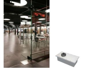 Quality 240kg heavy duty automatic floor spring , LD240 Double tempered glazing spring door for villa wholesale