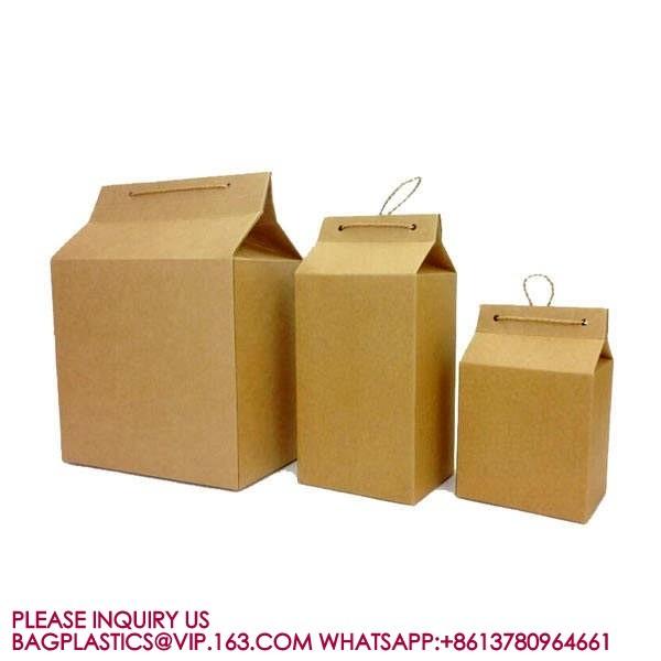 Kraft paper Rice Pouches Bulk Food Storage Bag Reusable Heat rice Sealable Bag
